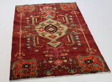 Load image into Gallery viewer, Handmade Antique, Vintage oriental Persian  Bakhtiar rug - 195 X 123 cm
