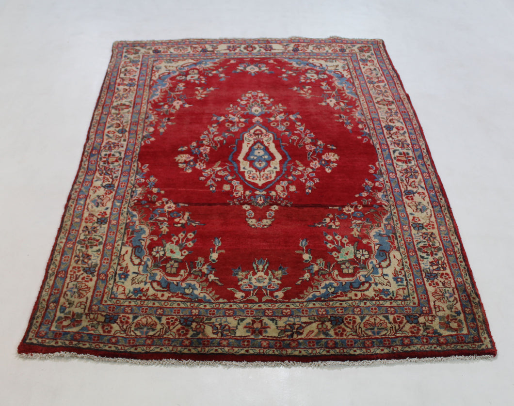 Handmade Antique, Vintage oriental Persian Shahrbaf rug - 180 X 133 cm