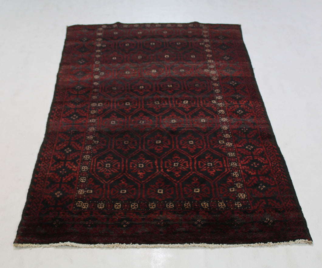 Handmade Antique, Vintage oriental Persian Baluch rug - 190 X 110 cm