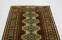 Load image into Gallery viewer, Handmade Antique, Vintage oriental Persian Turkaman rug - 78 X 55 cm
