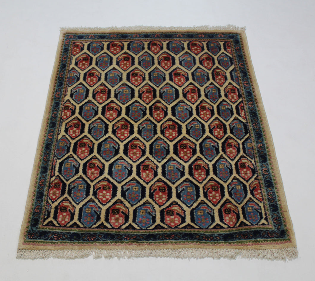 Handmade Antique, Vintage oriental Persian Afshar rug - 110 X 80 cm