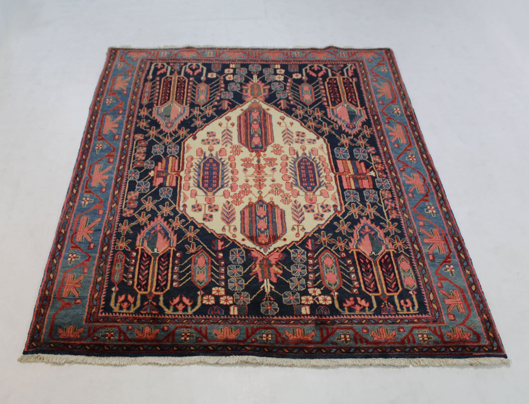 Handmade Antique, Vintage oriental Persian Afshar rug - 220 X 150 cm
