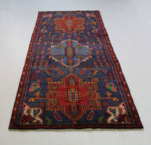 Load image into Gallery viewer, Handmade Antique, Vintage oriental Persian Vis rug - 305 X 115 cm

