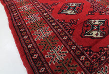 Load image into Gallery viewer, Handmade Antique, Vintage oriental Persian Turkaman rug - 95 X 61 cm
