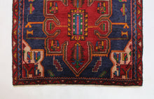 Load image into Gallery viewer, Handmade Antique, Vintage oriental Persian Vis rug - 300 X 115 cm
