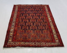 Load image into Gallery viewer, Handmade Antique, Vintage oriental Persian Zanjan rug - 195 X 133 cm
