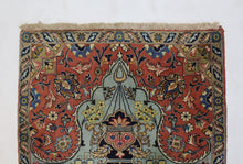 Load image into Gallery viewer, Handmade Antique, Vintage oriental Persian Tabriz rug - 125 X 72 cm
