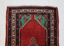 Load image into Gallery viewer, Handmade Antique, Vintage oriental Persian Sharbaf rug - 105 X 61 cm
