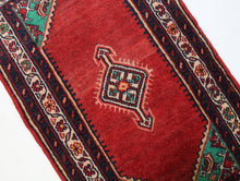 Load image into Gallery viewer, Handmade Antique, Vintage oriental Persian Sharbaf rug - 105 X 61 cm
