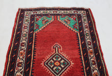 Load image into Gallery viewer, Handmade Antique, Vintage oriental Persian Sharbaf rug - 105 X 61 cm
