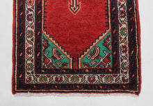 Load image into Gallery viewer, Handmade Antique, Vintage oriental Persian Sharbaf rug - 105 X 61 cm
