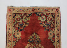 Load image into Gallery viewer, Handmade Antique, Vintage oriental Persian Mahal rug - 105 X 62 cm
