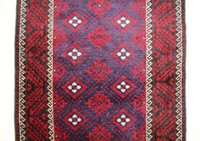 Load image into Gallery viewer, Handmade Antique, Vintage oriental Persian Baluch rug - 265 X 140 cm
