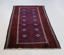 Load image into Gallery viewer, Handmade Antique, Vintage oriental Persian Baluch rug - 265 X 140 cm
