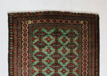 Load image into Gallery viewer, Handmade Antique, Vintage oriental Persian Turkaman rug - 200 X 103 cm
