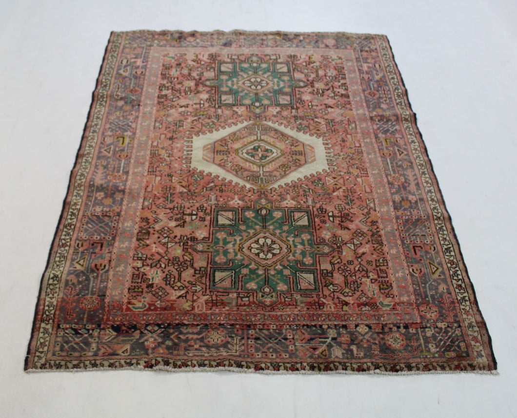 Handmade Antique, Vintage oriental Persian Mosel rug - 183 X 148 cm