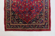 Load image into Gallery viewer, Handmade Antique, Vintage oriental Persian  Kashmar rug - 210 X 100 cm
