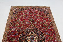 Load image into Gallery viewer, Handmade Antique, Vintage oriental Persian Kashan rug - 257 X 137 cm
