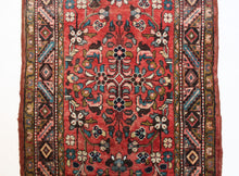 Load image into Gallery viewer, Handmade Antique, Vintage oriental Persian Hamedan rug - 320 X 110 cm
