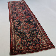 Load image into Gallery viewer, Handmade Antique, Vintage oriental Persian Hamedan rug - 390 X 105 cm
