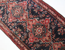 Load image into Gallery viewer, Handmade Antique, Vintage oriental Persian Hamedan rug - 390 X 105 cm
