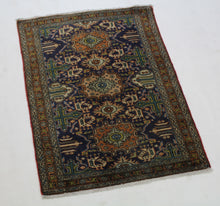 Load image into Gallery viewer, Handmade Antique, Vintage oriental Persian Tabriz rug - 95 X 70 cm

