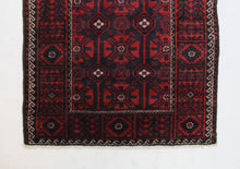 Load image into Gallery viewer, Handmade Antique, Vintage oriental Persian Baluch rug - 195 X 97 cm
