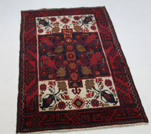 Load image into Gallery viewer, Handmade Antique, Vintage oriental Persian  Baluch rug - 178 X 100 cm
