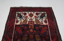 Load image into Gallery viewer, Handmade Antique, Vintage oriental Persian  Baluch rug - 178 X 100 cm
