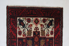 Load image into Gallery viewer, Handmade Antique, Vintage oriental Persian  Baluch rug - 178 X 100 cm
