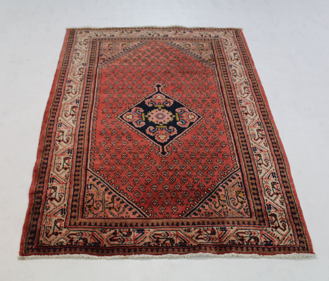 Handmade Antique, Vintage oriental Persian Arak rug - 172 X 109 cm