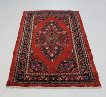 Load image into Gallery viewer, Handmade Antique, Vintage oriental Persian Savah rug - 130 X 85 cm
