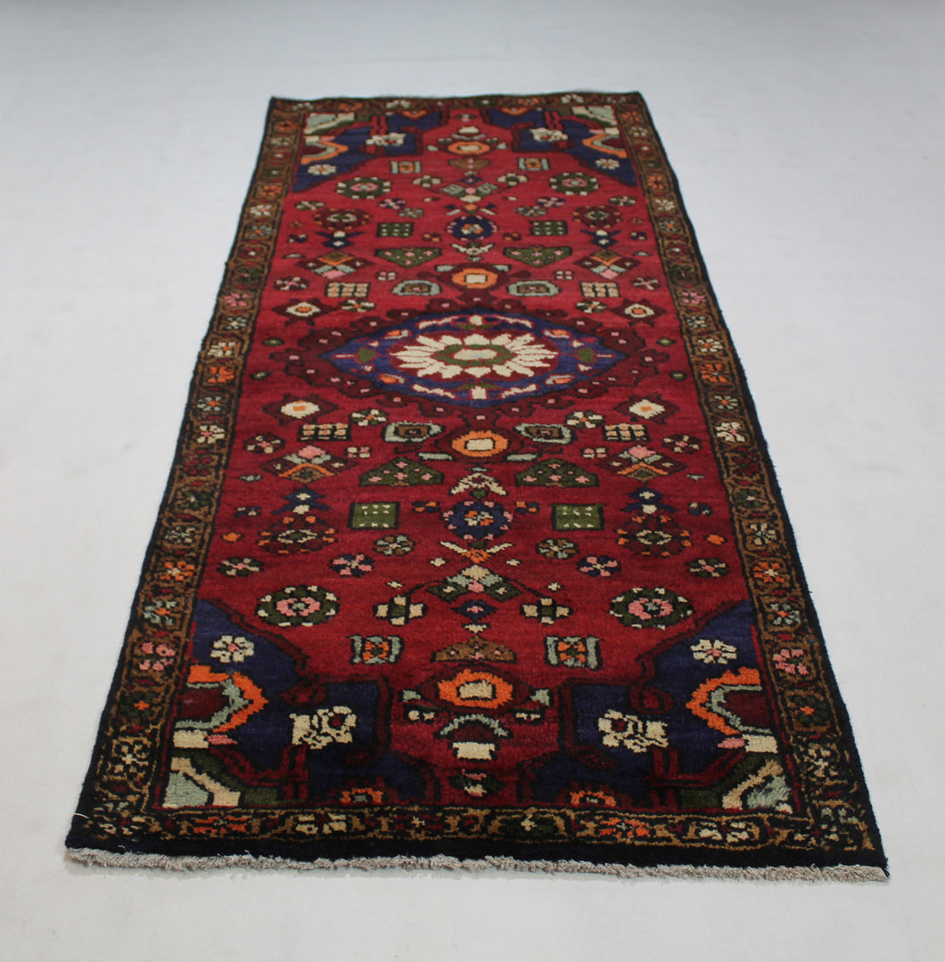 Handmade Antique, Vintage oriental Persian Lori rug - 215 X 85 cm
