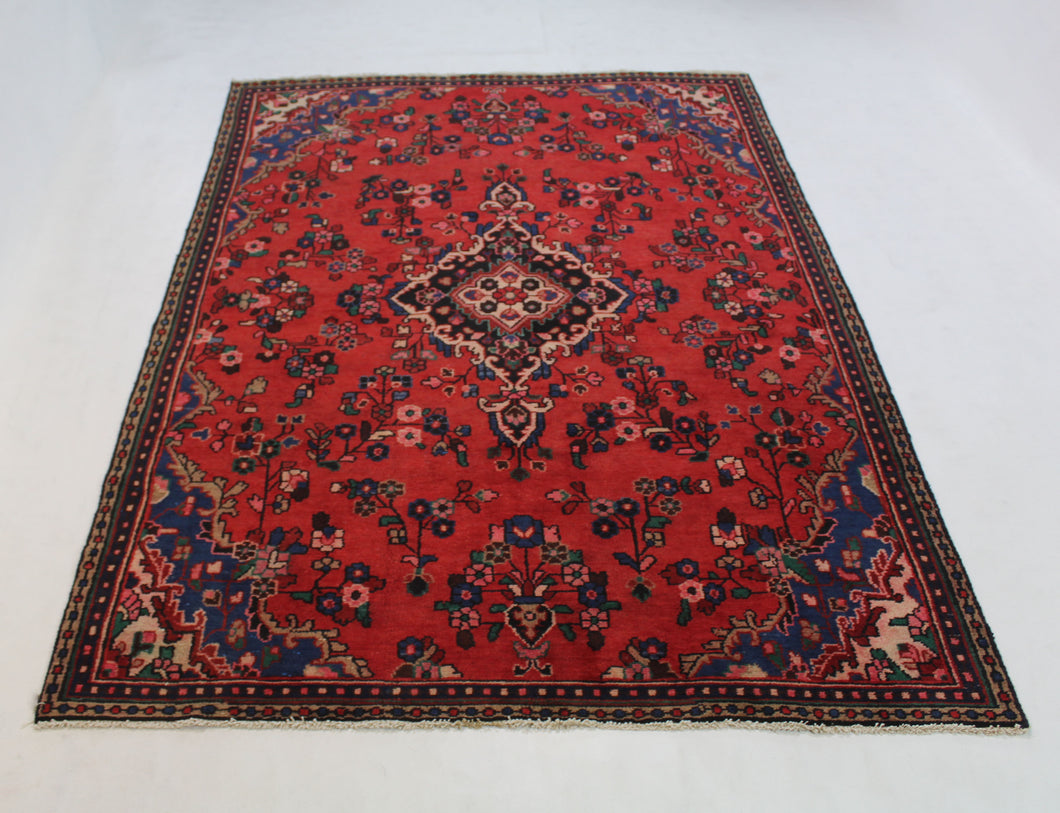 Handmade Antique, Vintage oriental Persian Nahavand rug - 276 X 165 cm