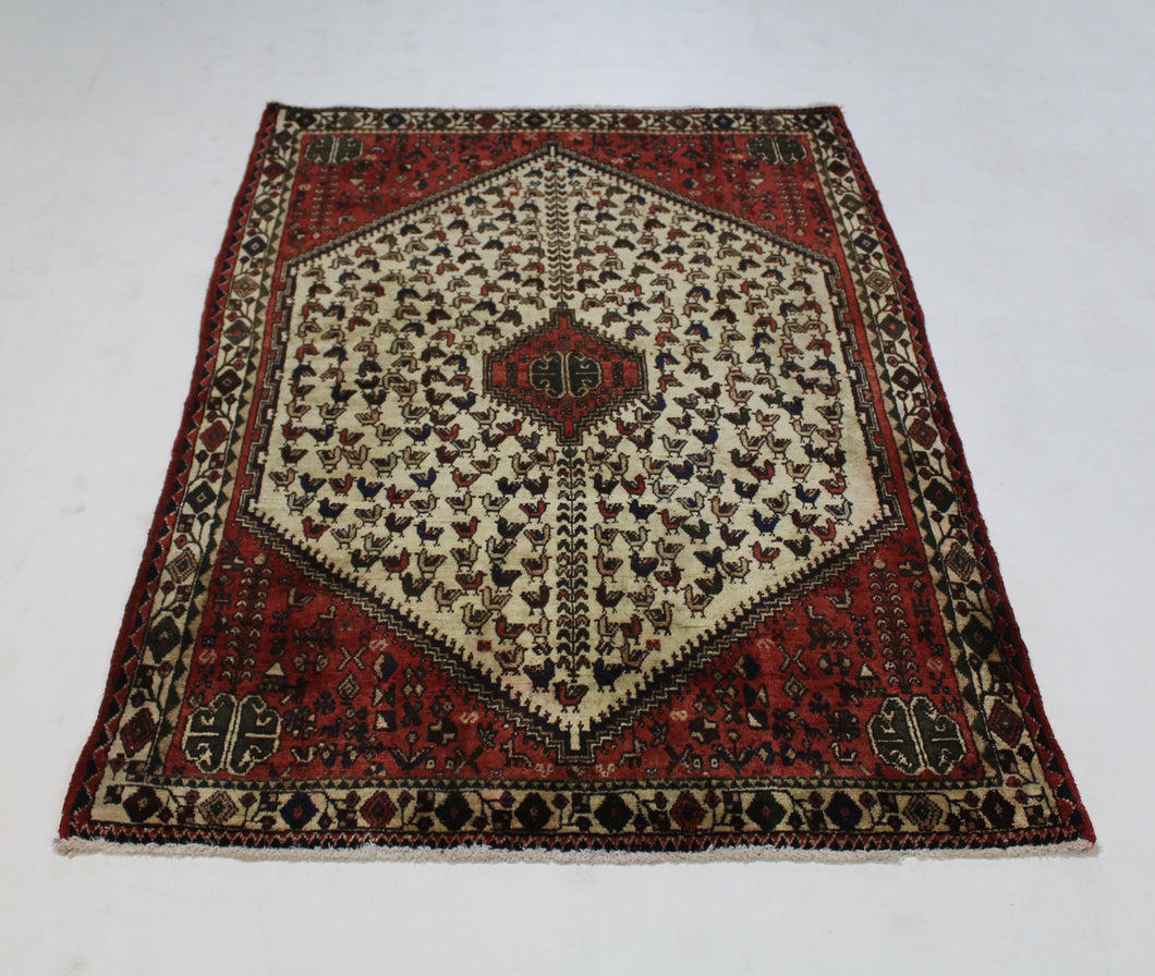 Handmade Antique, Vintage oriental Persian Abadeh rug - 140 X 100 cm