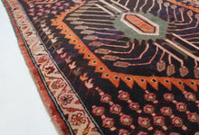 Load image into Gallery viewer, Handmade Antique, Vintage oriental Persian Mosel rug - 285 X 115 cm
