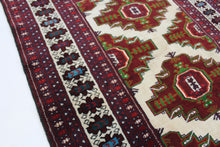 Load image into Gallery viewer, Handmade Antique, Vintage oriental Persian Baluch rug - 115 X 100 cm
