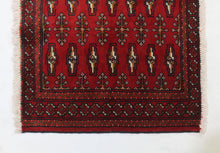 Load image into Gallery viewer, Handmade Antique, Vintage oriental Persian Turkaman rug - 135 X 55 cm
