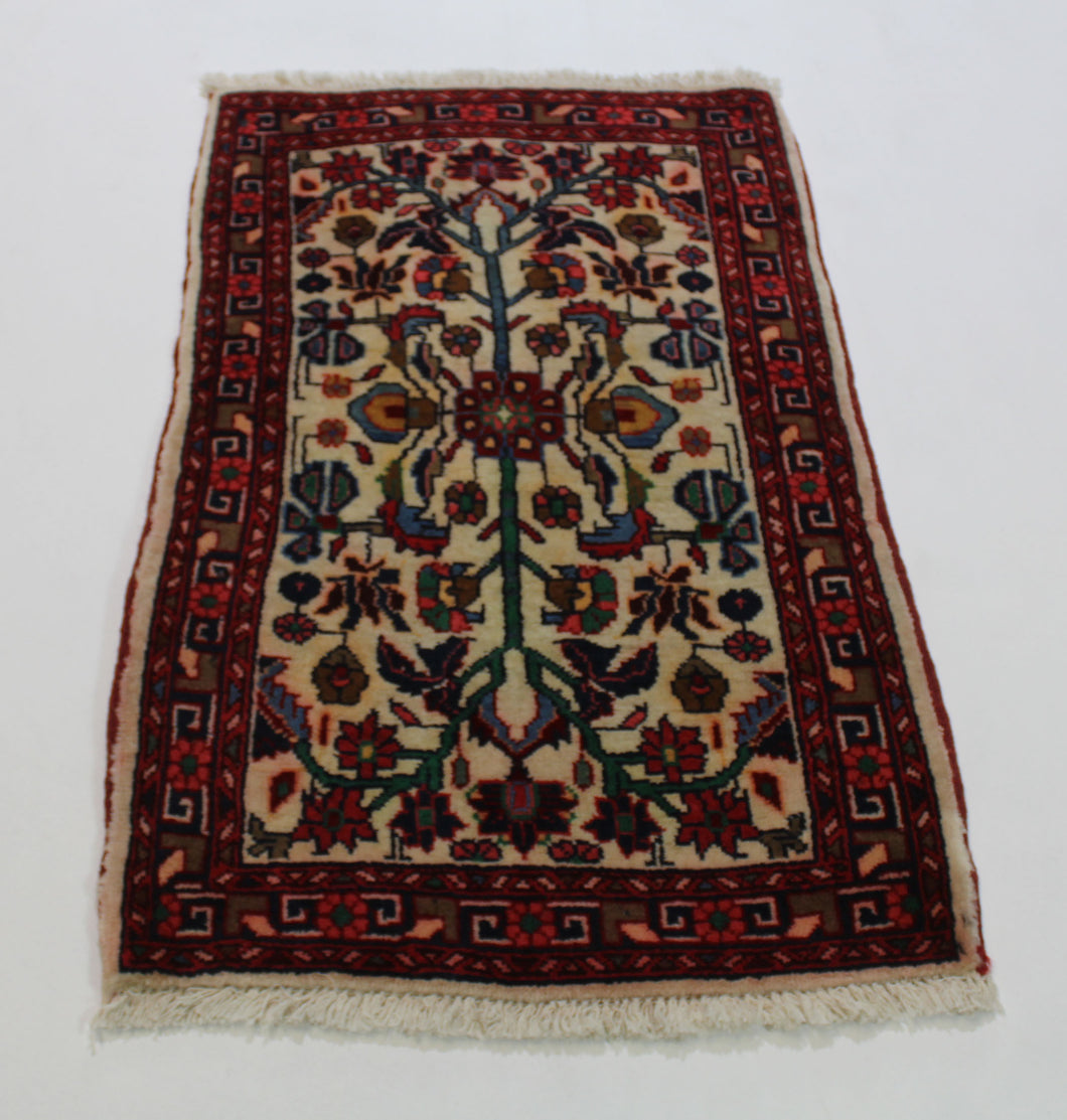 Handmade Antique, Vintage oriental Persian Sarokh rug - 80 X 50 cm