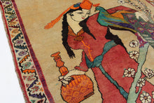 Load image into Gallery viewer, Handmade Antique, Vintage oriental Persian Shiraz gabbe - 164 X 128 cm
