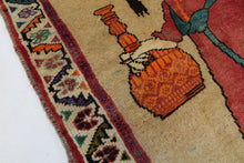 Load image into Gallery viewer, Handmade Antique, Vintage oriental Persian Shiraz gabbe - 164 X 128 cm
