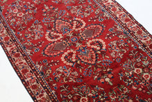 Load image into Gallery viewer, Handmade Antique, Vintage oriental Persian Mazlaghan rug - 325 X 155 cm
