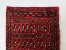 Load image into Gallery viewer, Handmade Antique, Vintage oriental Persian Turkaman rug - 130 X 65 cm
