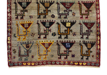Load image into Gallery viewer, Handmade Antique, Vintage oriental Persian Turkaman rug - 148 X 107 cm
