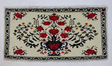 Load image into Gallery viewer, Handmade Antique, Vintage oriental Persian Tabriz rug - 95 X 50 cm
