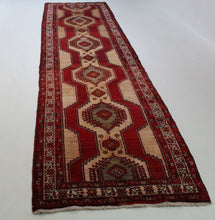 Load image into Gallery viewer, Handmade Antique, Vintage oriental Persian Sarab rug - 400 X 110 cm
