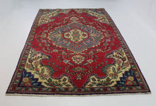 Load image into Gallery viewer, Handmade Antique, Vintage oriental Persian Tabriz rug - 248 X 157 cm
