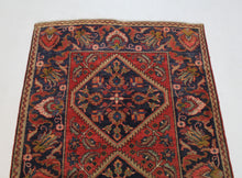 Load image into Gallery viewer, Handmade Antique, Vintage oriental Persian Heris rug - 320 X 112 cm
