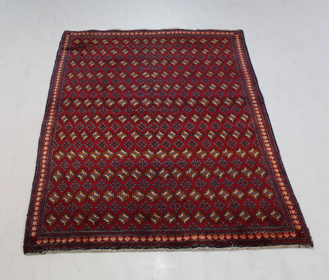 Handmade Antique, Vintage oriental Persian Baluch rug - 190 X 123 cm