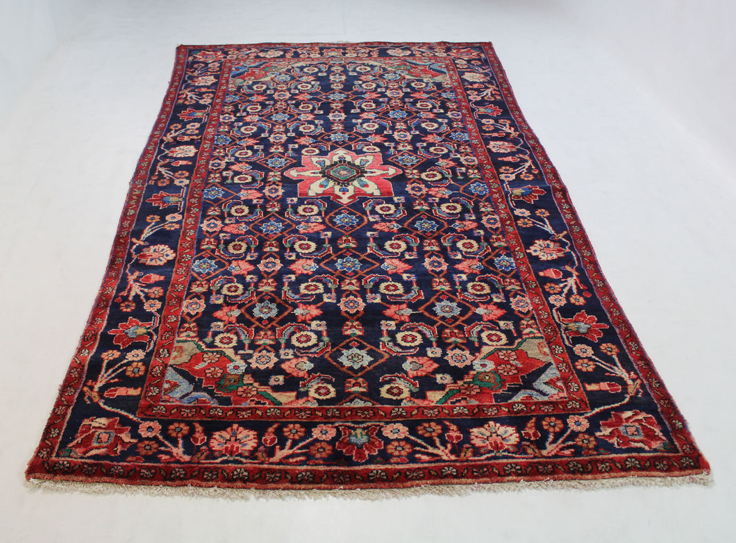 Handmade Antique, Vintage oriental Persian Malayer rug - 270 X 150 cm